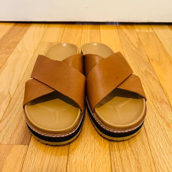 MADEWELL The Dayna Lugsole Slide Sandal in Leather Size 7.5 in EUC - Picture 4 of 16